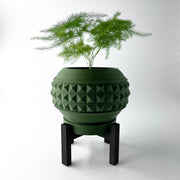 Pyramid Globe Planter - 3D printed planter by Valence Objects