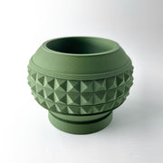 Pyramid Globe Planter - 3D printed planter by Valence Objects