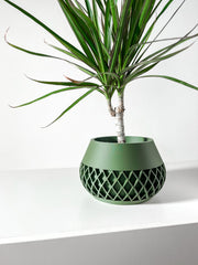 Lattice Bud Planter - 3D printed planter by Valence Objects