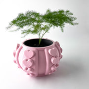 Heart Stud Planter - 3D printed planter by Valence Objects