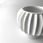 Fluted Lobe Planter - 3D printed planter by Valence Objects