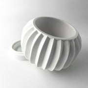 Fluted Lobe Planter - 3D printed planter by Valence Objects