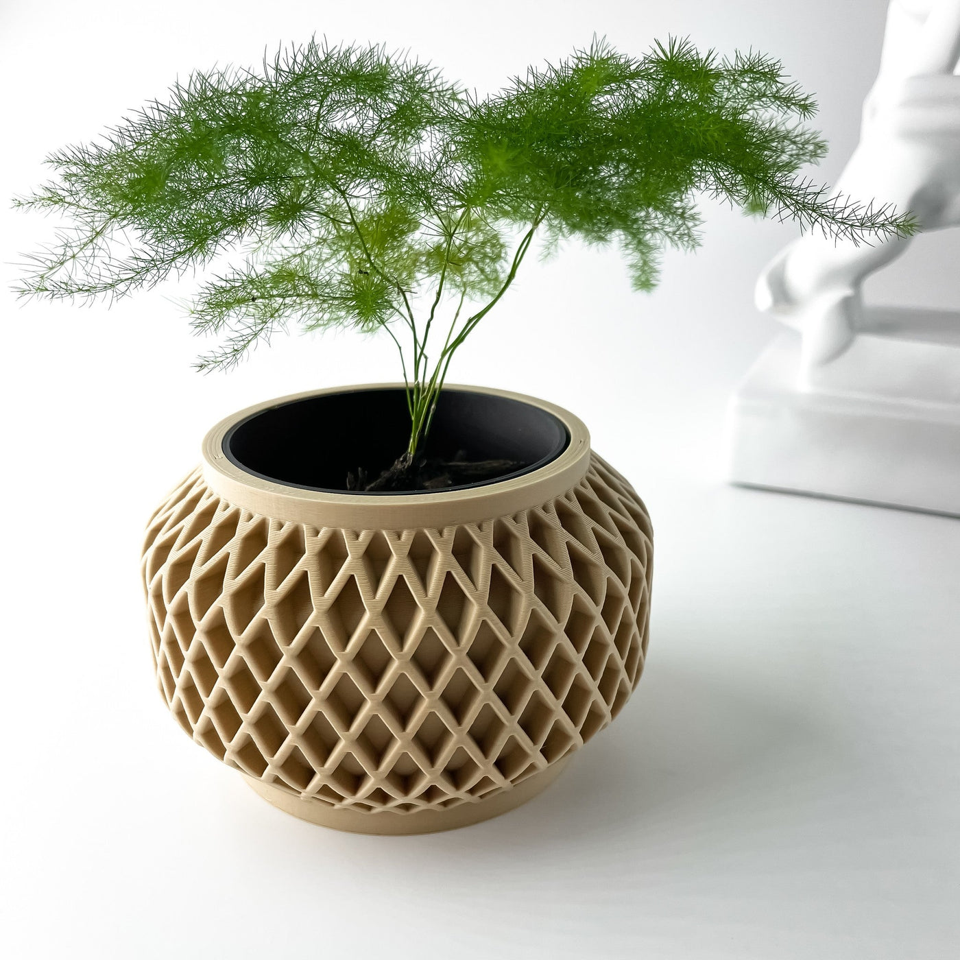 Crosshatch Bulb Planter