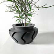 Wave Cut Planter - 3D printed planter by Valence Objects