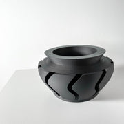Wave Cut Planter - 3D printed planter by Valence Objects