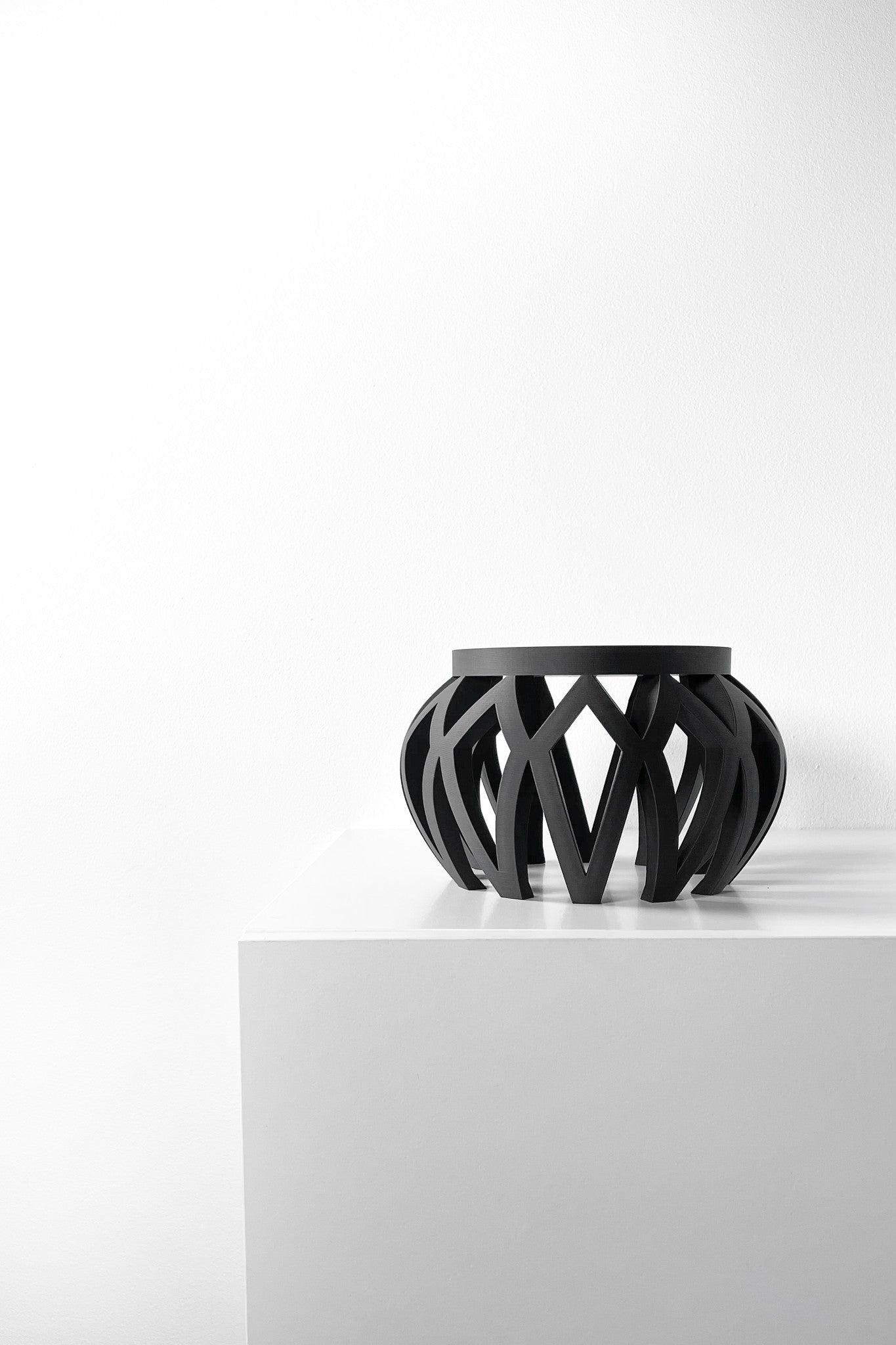 Openwork Display Stand - 3D printed planter by Valence Objects