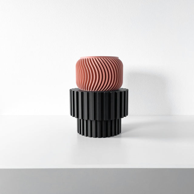 Slat Pedestal Display Stand