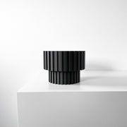 Slat Pedestal Display Stand - 3D printed planter by Valence Objects
