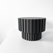 Slat Pedestal Display Stand - 3D printed planter by Valence Objects