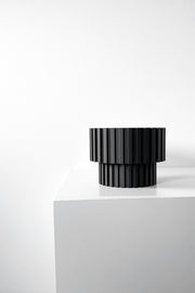 Slat Pedestal Display Stand - 3D printed planter by Valence Objects