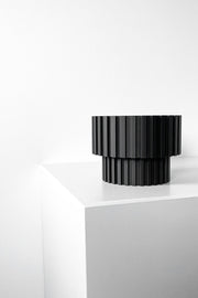 Slat Pedestal Display Stand - 3D printed planter by Valence Objects