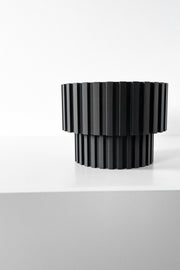 Slat Pedestal Display Stand - 3D printed planter by Valence Objects