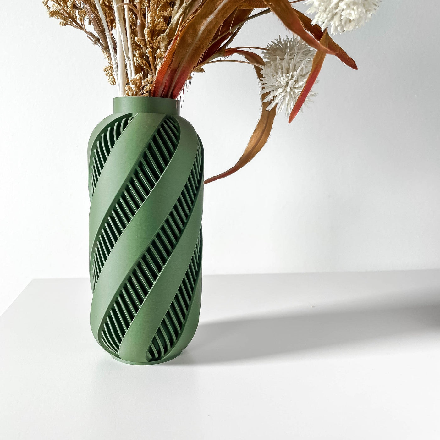 Diagonal Stripe Vase