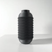 Knurl Bottle Vase - 3D printed vase by Valence Objects