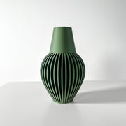 Fine Rib Vase - 3D printed vase by Valence Objects