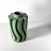 Wave Fin Vase - 3D printed vase by Valence Objects
