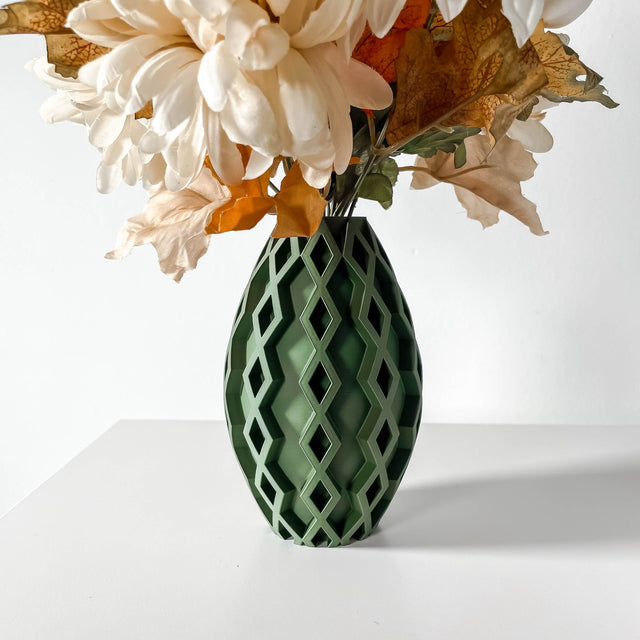 Diamond Oval Vase