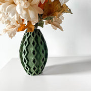 Diamond Oval Vase - 3D printed vase by Valence Objects