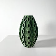 Diamond Oval Vase - 3D printed vase by Valence Objects