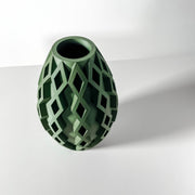 Diamond Oval Vase - 3D printed vase by Valence Objects
