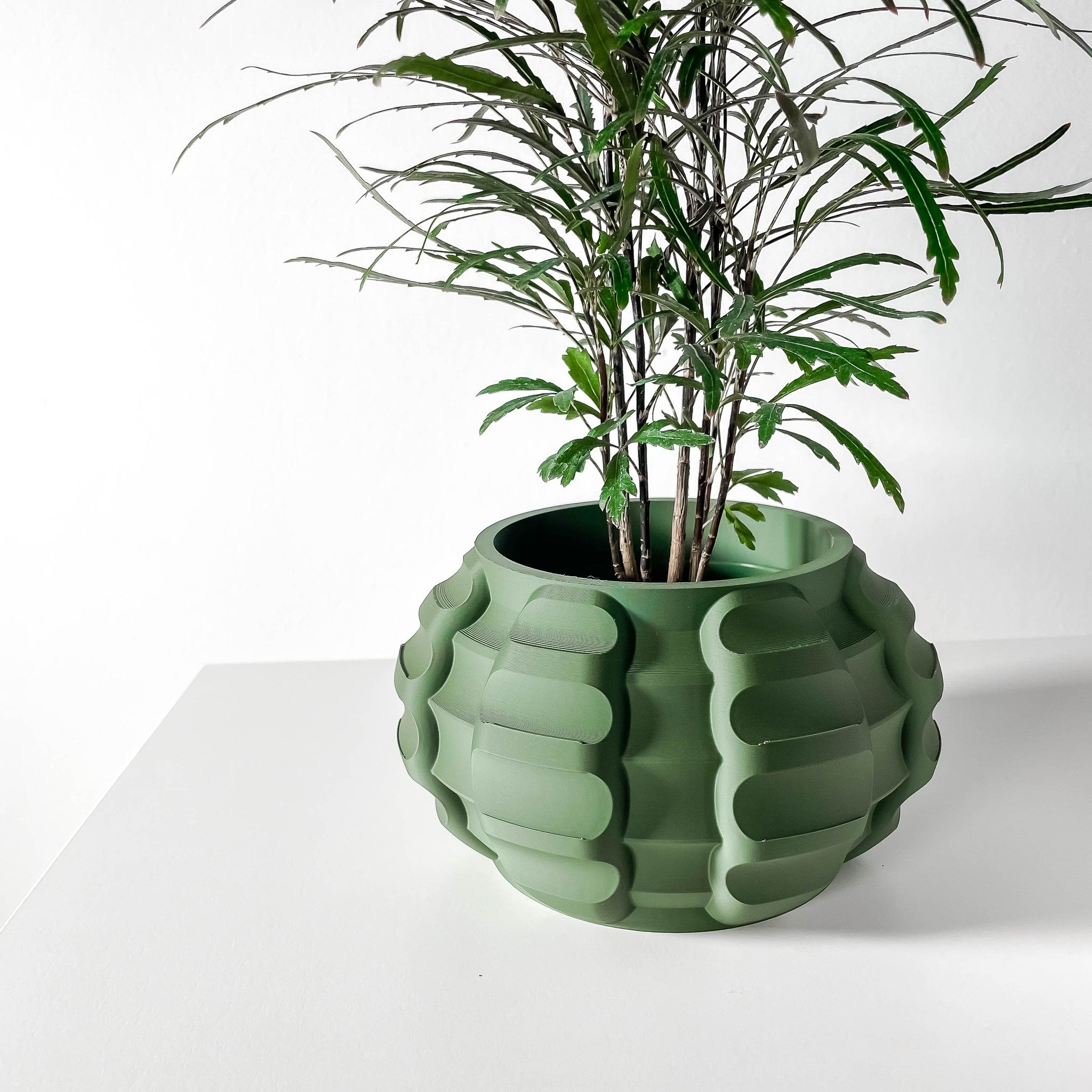 Bubble Row Planter - 3D printed planter by Valence Objects