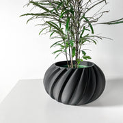 Swirl Rib Planter - 3D printed planter by Valence Objects