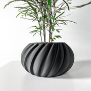 Swirl Rib Planter - 3D printed planter by Valence Objects