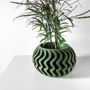 Ripple Fin Planter - 3D printed planter by Valence Objects