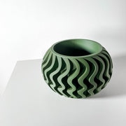 Ripple Fin Planter - 3D printed planter by Valence Objects