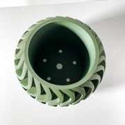 Ripple Fin Planter - 3D printed planter by Valence Objects