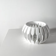 Faceted Lantern Orchid Planter - 3D printed planter by Valence Objects