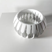 Faceted Lantern Orchid Planter - 3D printed planter by Valence Objects
