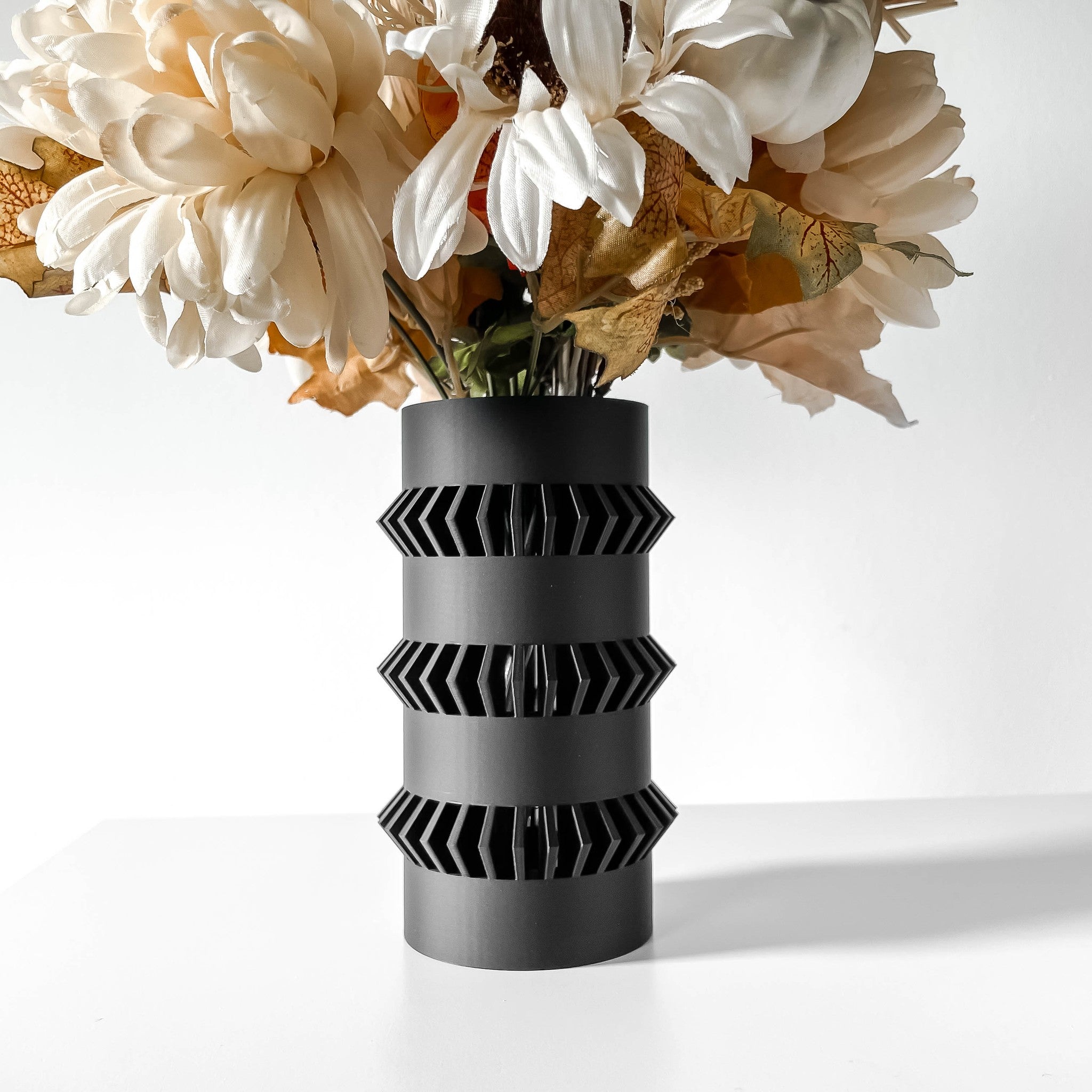 Gear Disc Vase - 3D printed vase by Valence Objects