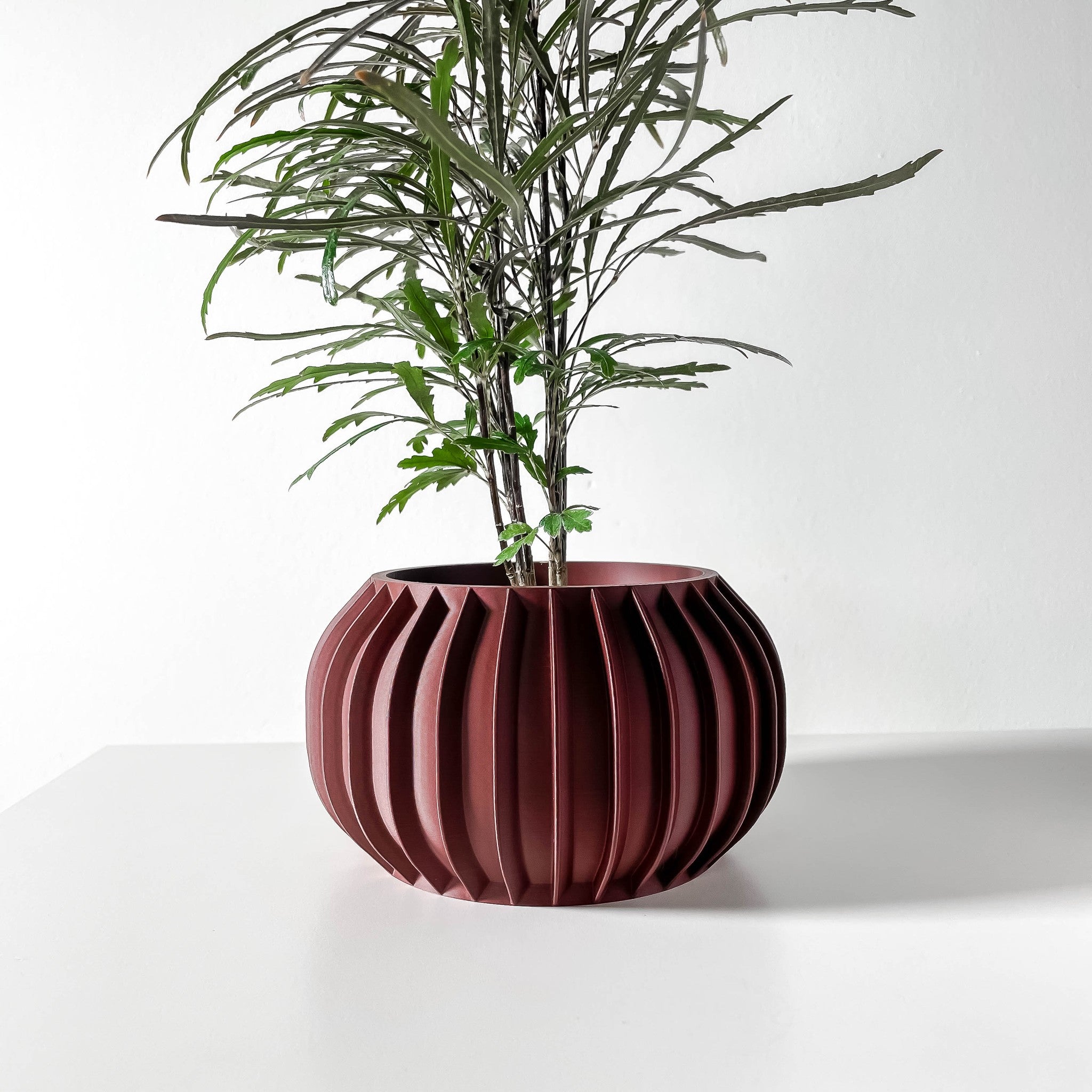 Fin Basin Planter - 3D printed planter by Valence Objects