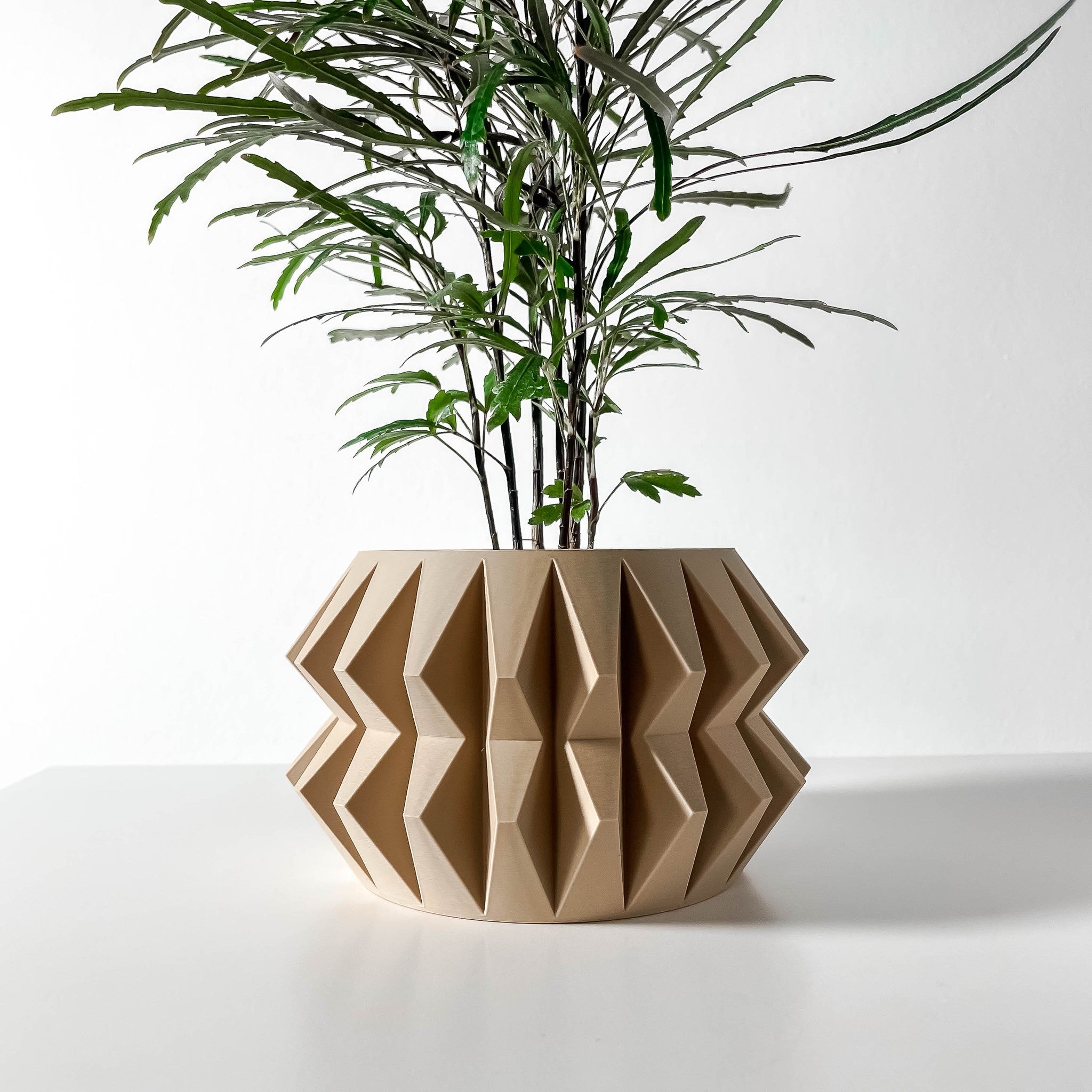 Origami Fold Planter - 3D printed planter by Valence Objects