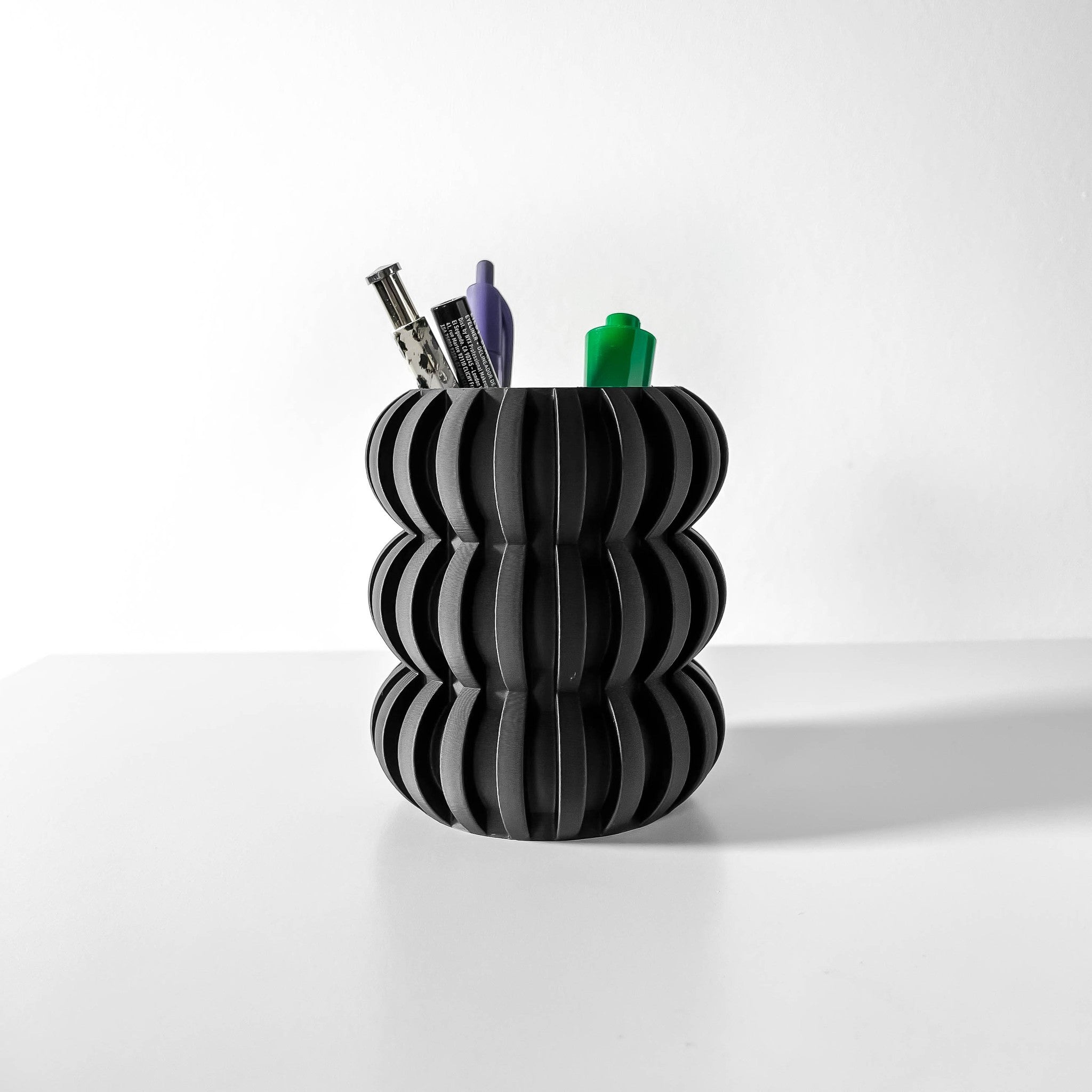 Bubble Ring Pen Cup - 3D printed desk organiser by Valence Objects