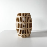 Oval Slot Vase - 3D printed vase by Valence Objects