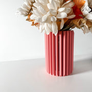 Rib Column Vase - 3D printed vase by Valence Objects