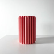 Rib Column Vase - 3D printed vase by Valence Objects