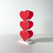 Heart Stack Vase - 3D printed vase by Valence Objects