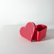 Heart Gift Box - 3D printed storage jar by Valence Objects