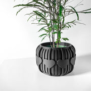 Heart Slat Planter - 3D printed planter by Valence Objects