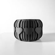 Heart Slat Planter - 3D printed planter by Valence Objects
