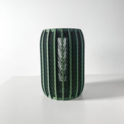 Chevron Fin Vase - 3D printed vase by Valence Objects