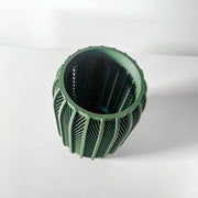 Chevron Fin Vase - 3D printed vase by Valence Objects