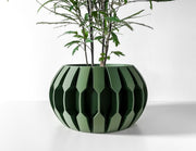 Hex Fin Planter - 3D printed planter by Valence Objects