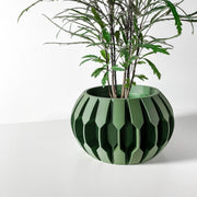 Hex Fin Planter - 3D printed planter by Valence Objects