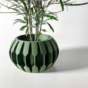 Hex Fin Planter - 3D printed planter by Valence Objects