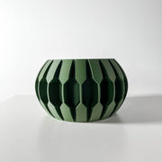 Hex Fin Planter - 3D printed planter by Valence Objects