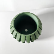 Hex Fin Planter - 3D printed planter by Valence Objects
